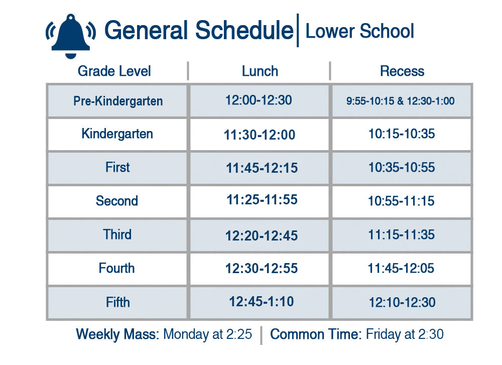 Bell Schedule Providence Academy